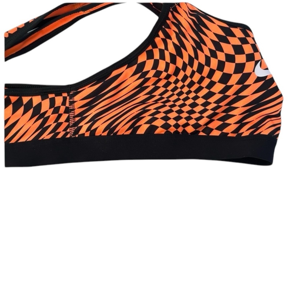 Nike DRI-FIT Pro Swoosh Bra Running Athletic Training Top Orange Women’s Medium - Picture 2 of 6